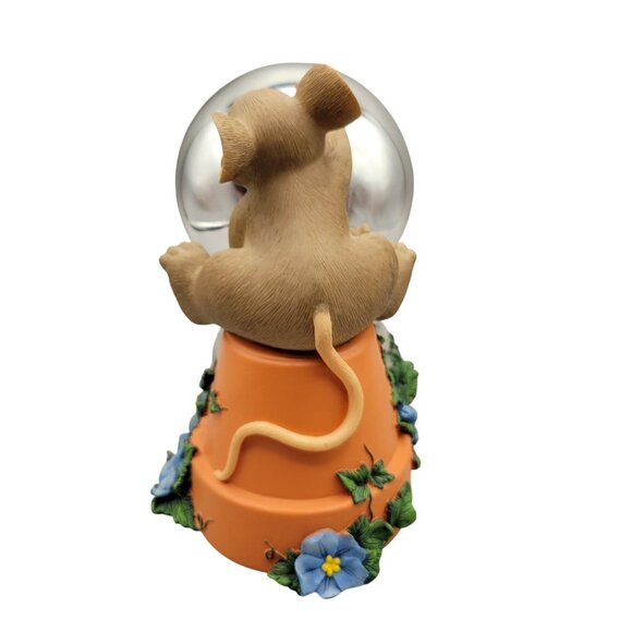 Charming Tails I See Myself In You Mouse Figurine Reflective Ball Large - Picture 2 of 9